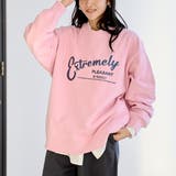 PINK | ヘビー裏毛ロゴプリントスウェット | coen【women】