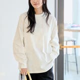 OFF WHITE | 【似合う色見つかる6色展開/推しカラー】刺繍ロングスリーブTシャツ | coen【women】