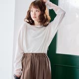 【再入荷・新色登場】袖チュール切替ロングスリーブTシャツ | coen【women】 | 詳細画像2