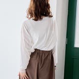 【再入荷・新色登場】袖チュール切替ロングスリーブTシャツ | coen【women】 | 詳細画像3
