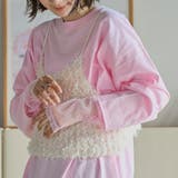 LT.PINK | 【再入荷・新色登場】袖チュール切替ロングスリーブTシャツ | coen【women】