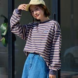 NAVY | Penneys（ぺニーズ）別注アソートボーダーロングスリーブTシャツ | coen【women】