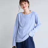 【再入荷・新色登場】ウェーブデザイン カットジャガード クルーネックTシャツ | coen【women】 | 詳細画像21
