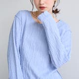 【再入荷・新色登場】ウェーブデザイン カットジャガード クルーネックTシャツ | coen【women】 | 詳細画像24
