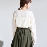 【再入荷・新色登場】ウェーブデザイン カットジャガード クルーネックTシャツ | coen【women】 | 詳細画像3