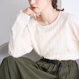 【再入荷・新色登場】ウェーブデザイン カットジャガード クルーネックTシャツ | coen【women】 | 詳細画像5