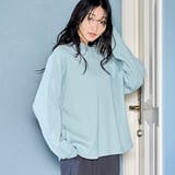 LT.BLUE | リピロンT / ワイドリブロングスリーブTシャツ | coen【women】
