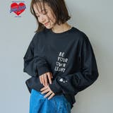 BLACK | SunnySports別注モチーフプリントロングスリーブTシャツ | coen【women】