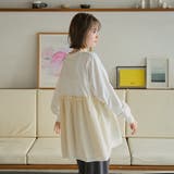 布帛ドッキングロゴプリントロンT | coen【women】 | 詳細画像4
