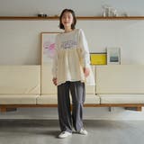 布帛ドッキングロゴプリントロンT | coen【women】 | 詳細画像5