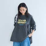 布帛ドッキングロゴプリントロンT | coen【women】 | 詳細画像8