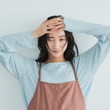 LT.BLUE | ポコポコロングスリーブメローTシャツ | coen【women】