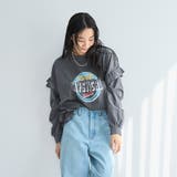 フハク ドッキング フリル袖 ロングスリーブTシャツ | coen【women】 | 詳細画像9