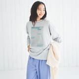 スクエアロゴプリントロングスリーブTシャツ | coen OUTLET | 詳細画像10 