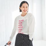 スクエアロゴプリントロングスリーブTシャツ | coen OUTLET | 詳細画像17 