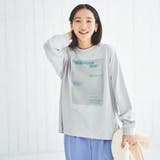 スクエアロゴプリントロングスリーブTシャツ | coen OUTLET | 詳細画像20 