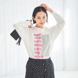 スクエアロゴプリントロングスリーブTシャツ | coen OUTLET | 詳細画像3 