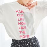 PINK | スクエアロゴプリントロングスリーブTシャツ | coen OUTLET