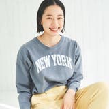 DK.GRAY | USAコットンBIOカレッジプリントTシャツ | coen OUTLET