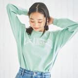 LIME | USAコットンBIOカレッジプリントTシャツ | coen OUTLET