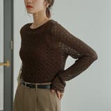 DK.BROWN | シアーレースロングスリーブプルオーバー | coen【women】