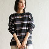 ヴィンテージライクボーダーロングスリーブTシャツ | coen【women】 | 詳細画像2