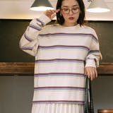 OFF WHITE | ヴィンテージライクボーダーロングスリーブTシャツ | coen【women】