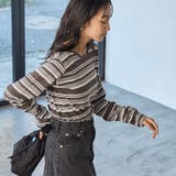 レトロマルチボーダーロングスリーブTシャツ | coen【women】 | 詳細画像12