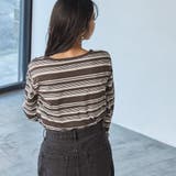 レトロマルチボーダーロングスリーブTシャツ | coen【women】 | 詳細画像13