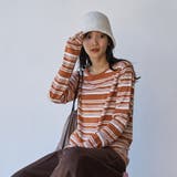レトロマルチボーダーロングスリーブTシャツ | coen【women】 | 詳細画像2