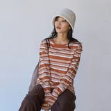 レトロマルチボーダーロングスリーブTシャツ | coen【women】 | 詳細画像3