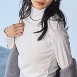 WHITE | セミシアーテレコタートルネックカットソー | coen【women】