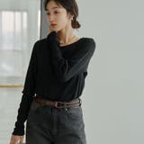 メローリブクルーネックロンT | coen【women】 | 詳細画像13
