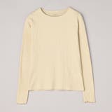 NATURAL | メローリブクルーネックロンT | coen【women】