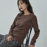 MOCA | メローリブクルーネックロンT | coen【women】