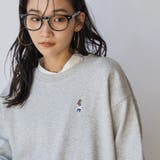 【WEB限定】USAコットン裏毛ベア刺繍スウェット | coen【women】 | 詳細画像1