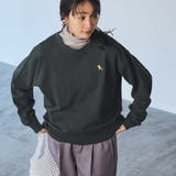 【WEB限定】USAコットン裏毛ベア刺繍スウェット | coen【women】 | 詳細画像13