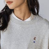 【WEB限定】USAコットン裏毛ベア刺繍スウェット | coen【women】 | 詳細画像6