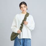 USAコットン天竺チビロゴ刺繍ロングスリーブTシャツ | coen【women】 | 詳細画像1