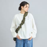 USAコットン天竺チビロゴ刺繍ロングスリーブTシャツ | coen【women】 | 詳細画像3
