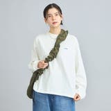 USAコットン天竺チビロゴ刺繍ロングスリーブTシャツ | coen【women】 | 詳細画像4