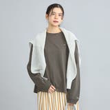 DK.GRAY | USAコットン天竺チビロゴ刺繍ロングスリーブTシャツ | coen【women】