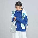 COBALT | USAコットン天竺チビロゴ刺繍ロングスリーブTシャツ | coen【women】