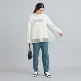 チュールキャミ付きロックTシャツ | coen【women】 | 詳細画像14 