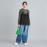 チュールキャミ付きロックTシャツ | coen【women】 | 詳細画像23 