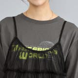 チュールキャミ付きロックTシャツ | coen【women】 | 詳細画像31 