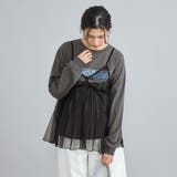 チュールキャミ付きロックTシャツ | coen【women】 | 詳細画像4 