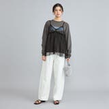 チュールキャミ付きロックTシャツ | coen【women】 | 詳細画像5 