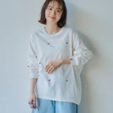 OFF WHITE | SunnySports別注ハートチビ刺繍ロングスリーブTシャツ | coen【women】