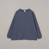 NAVY | 変形ラグランロングスリーブTシャツ | coen【women】